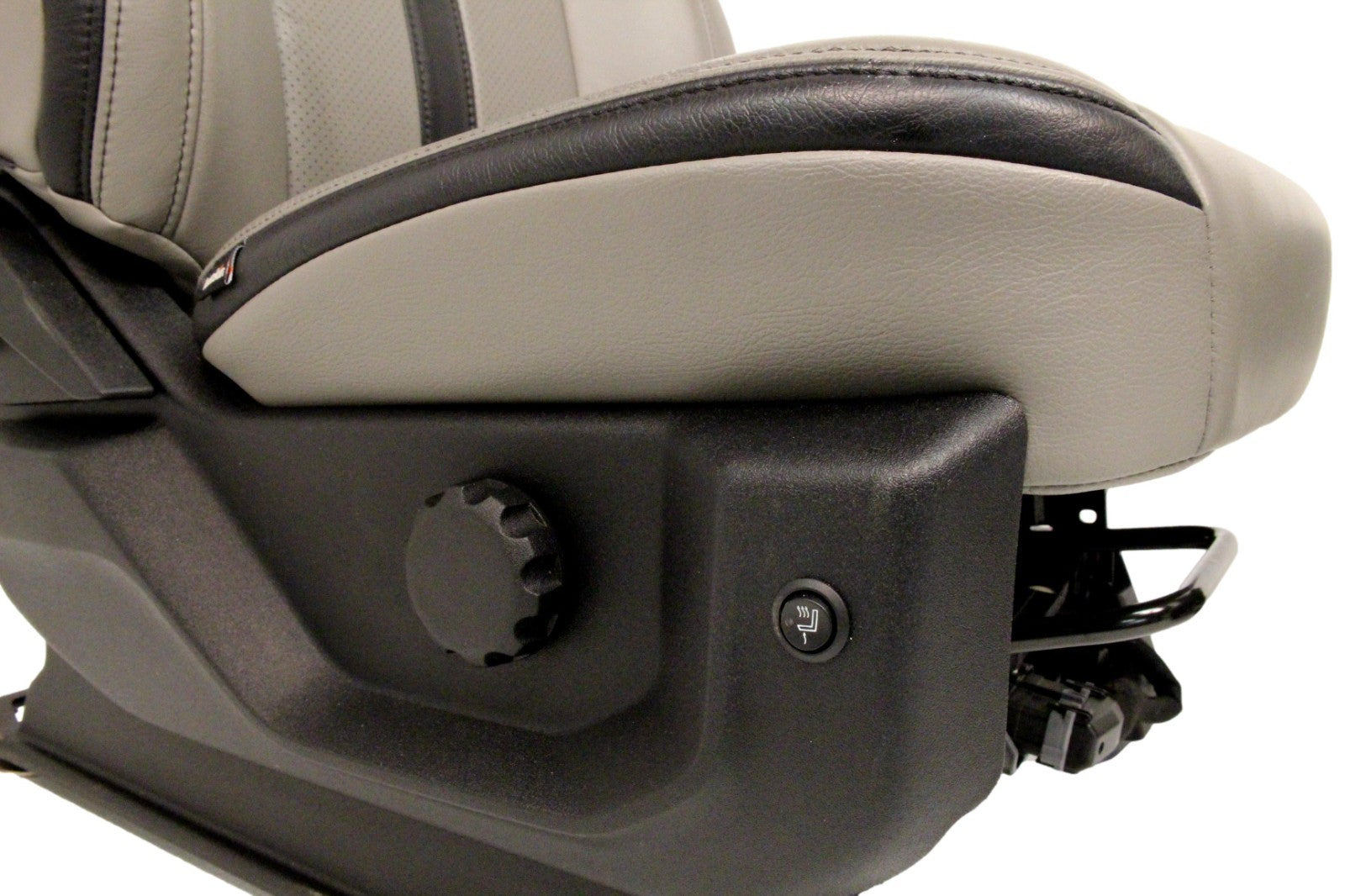 2015-2022 Ford F150 Super Duty Supercab Seats, XLT w/ Katzkin Earth Gray Leather