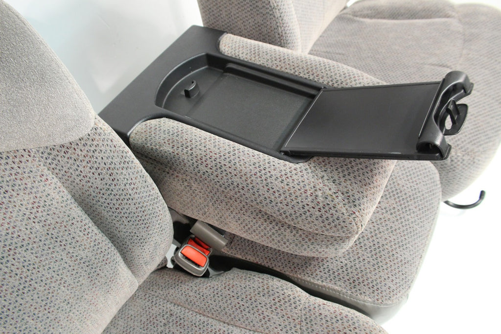 1999 - 2006 GM Sierra Silverado Front Seats, Manual Gray Cloth 40-20-40 w/ Entry