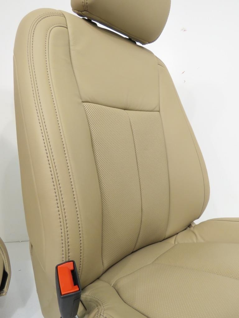 2015 - 2022 Ford F150 Super Duty Lariat Front Seats, Tan Leather Heat & Cool