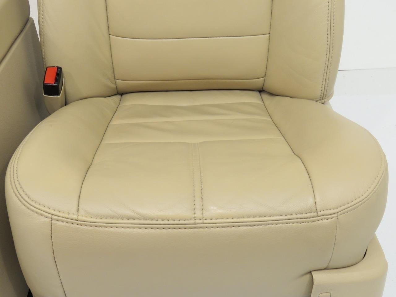 Ford Super Duty Tan Leather Heated Front & Rear Seats F250 F350 F450 F550 F650