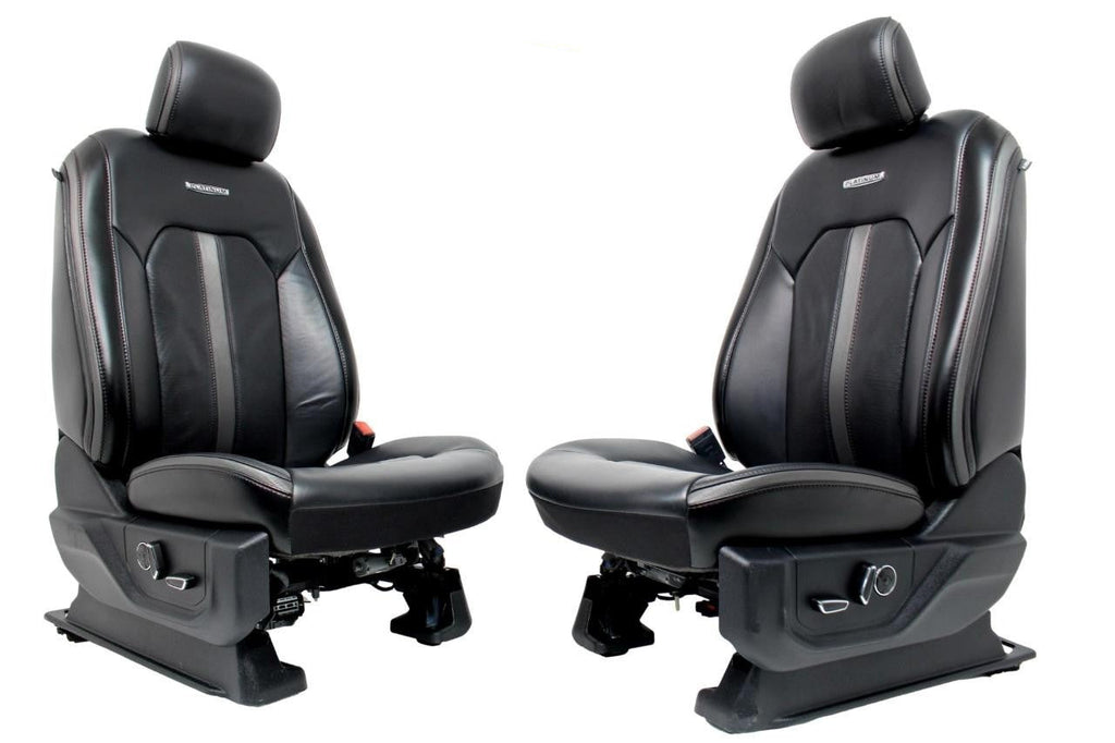 2017 - 2022 Ford Super Duty Platinum Front Seats, Black Leather Heat & Cool