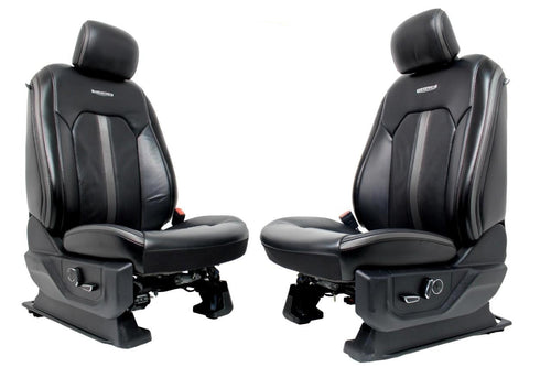 2017 - 2022 Ford Super Duty Platinum Front Seats, Black Leather Heat & Cool