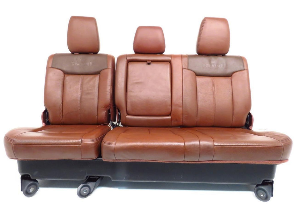 1999 - 2016 Ford Super Duty Seats Set, King Ranch Leather Power Heat Cool Crew