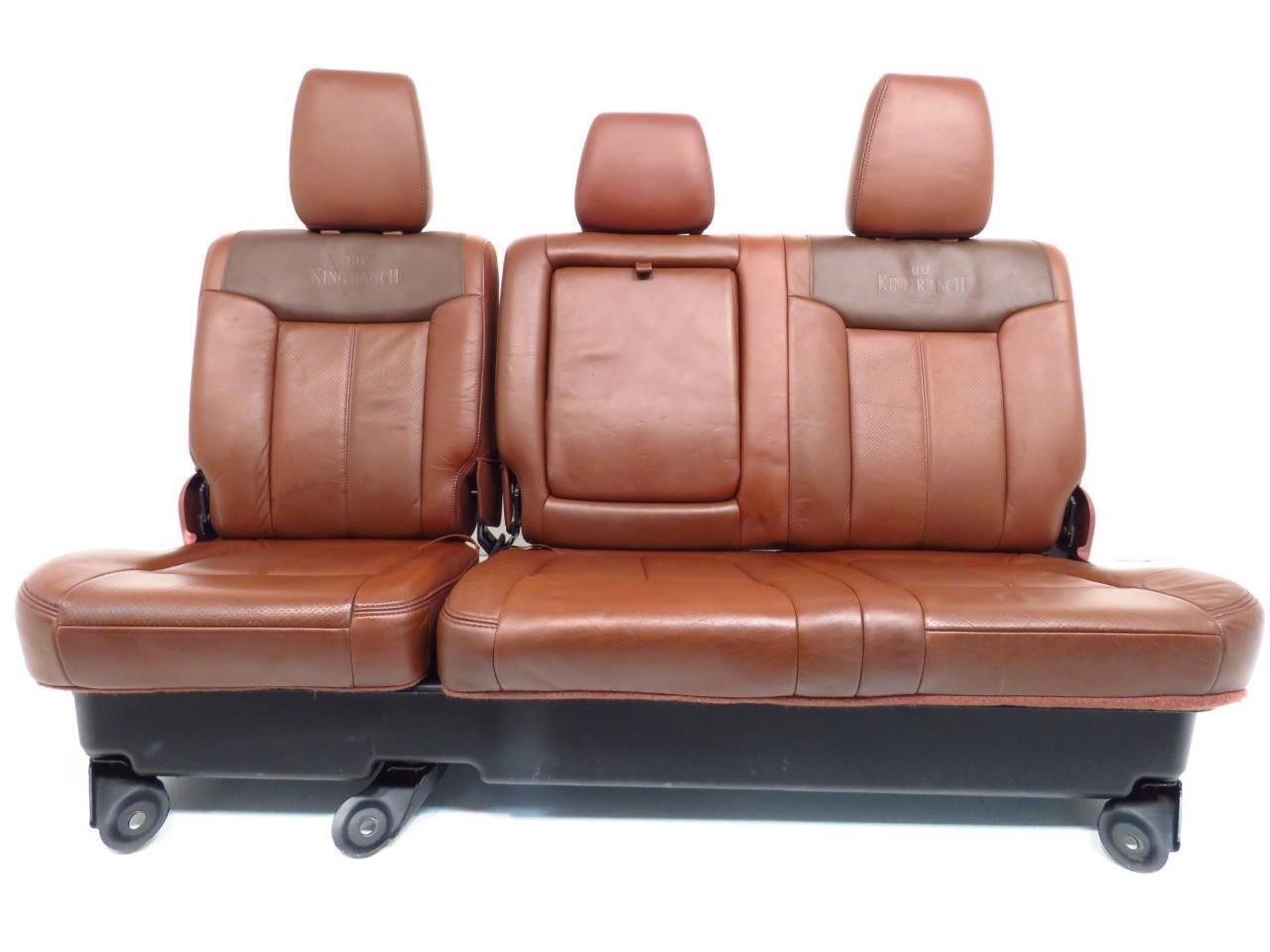 1999 - 2016 Ford Super Duty Seats Set, King Ranch Leather Power Heat Cool Crew