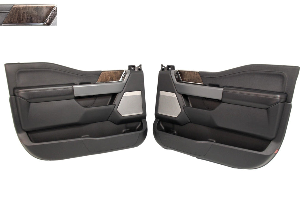2021 - 2026 Ford F150 Front Door Panels, Lariat Black w/ B&O Sound TNMTL Trim