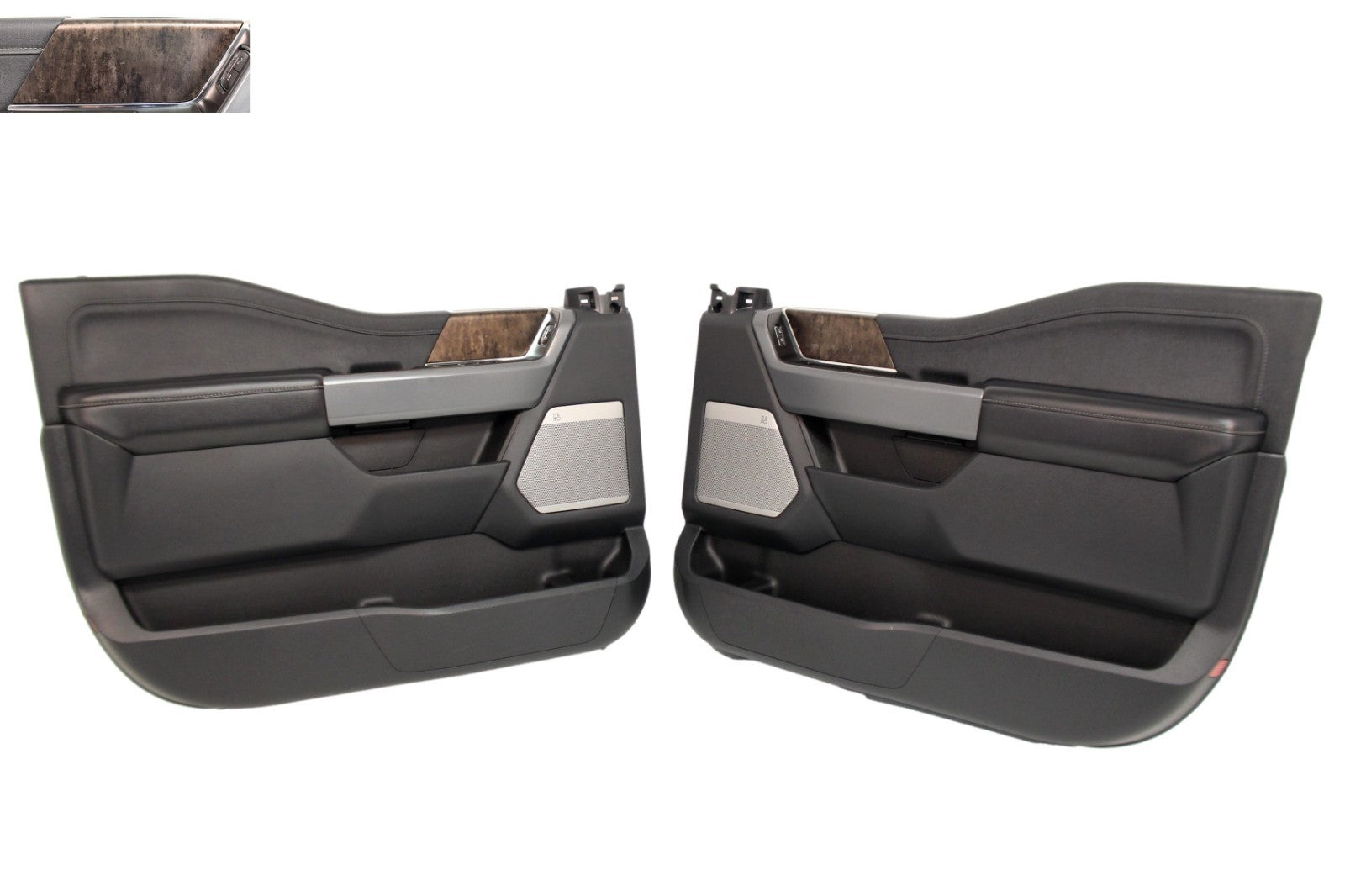 2021 - 2026 Ford F150 Front Door Panels, Lariat Black w/ B&O Sound TNMTL Trim