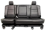 2008 - 2010 Ford Super Duty Crew Cab Rear Seats, Lariat Black Leather - Fits 99+