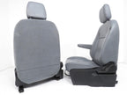 2015 - 2024 Ford Transit Gray Vinyl Front Bucket Seats with Armrests, Mint Used