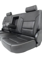 2014 - 2019 Sierra Chevy Silverado Seats Set, High Country Power Black Leather
