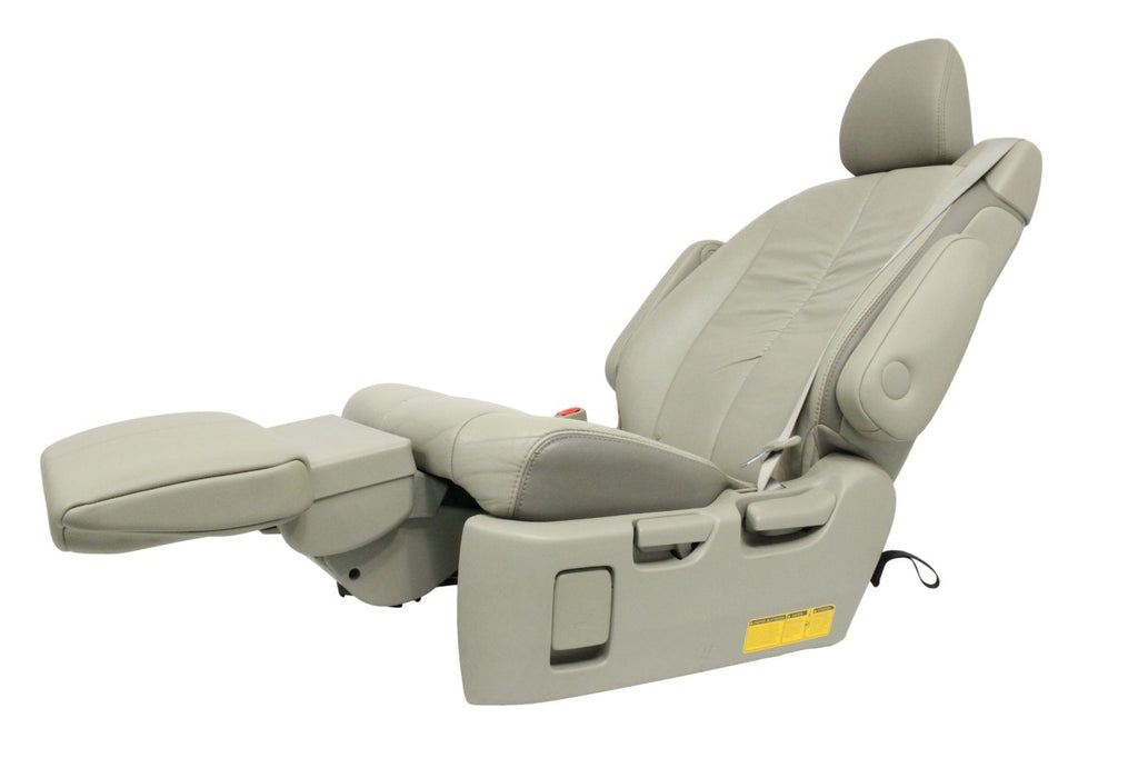 2011-2020 Toyota Sienna Second Row Recliner Seats, Bisque Beige Leather w/ Belts