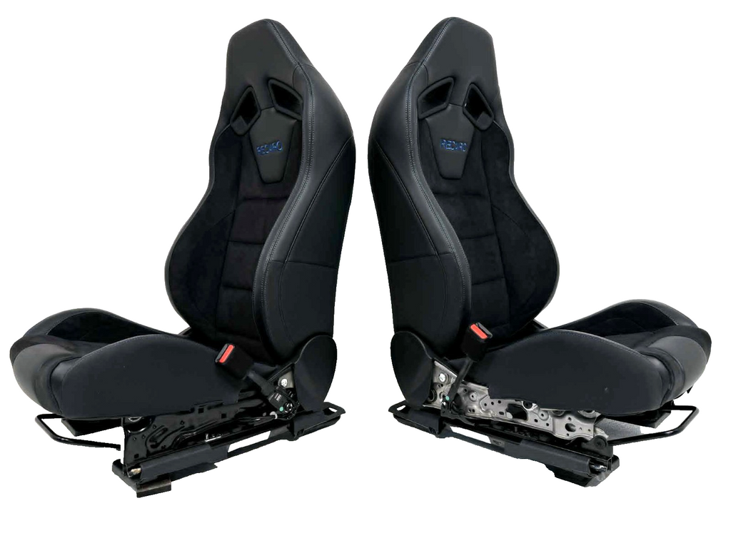2015 - 2026 Ford Mustang Dark Horse RECARO Seats, Dinamica Black Suede & Indigo