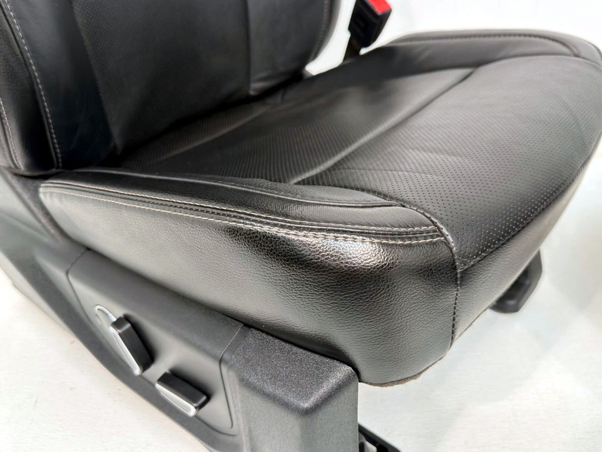 2017-2022 Ford Super Duty Lariat Front Seats, Black Leather Heat Ventilated