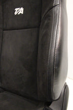 2008 - 2023 Dodge Challenger Front Seats,  Black Leather Suede w/ T/A Embroidery