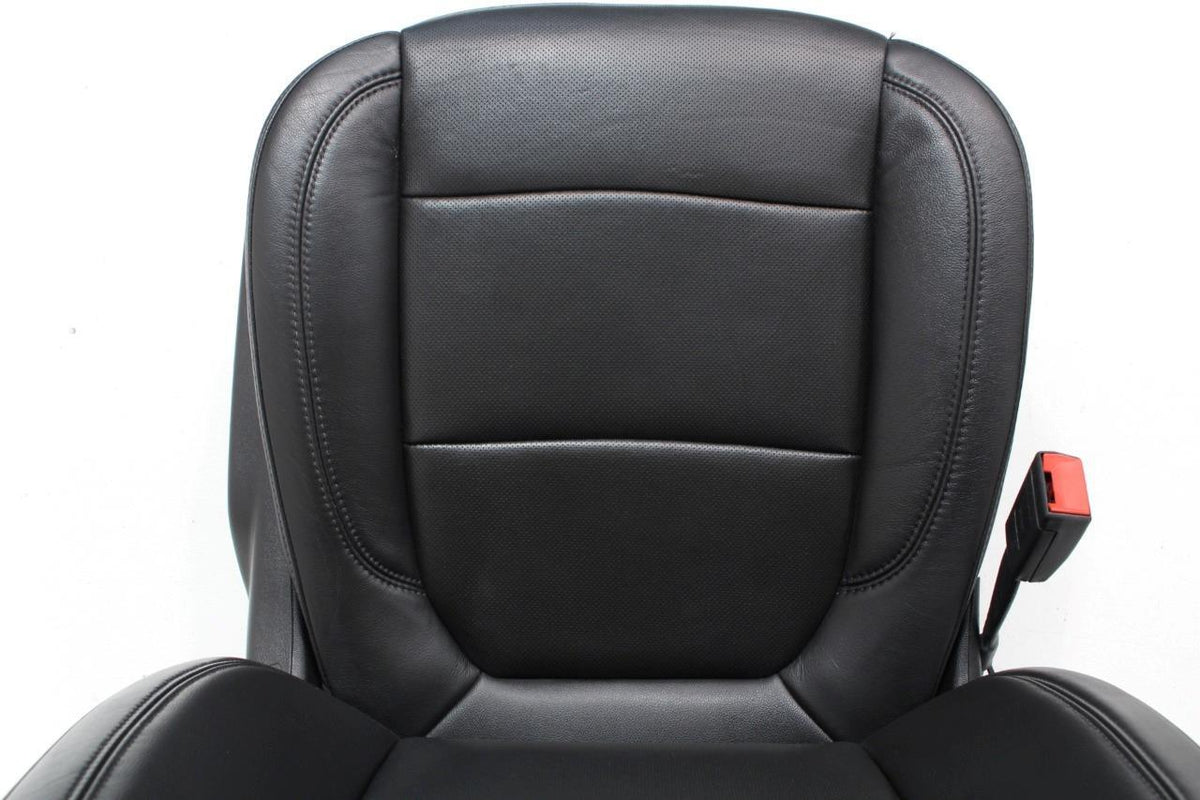19-22 Silverado Sierra Heated Cooled Black Leather Seats Front & Rear Set OEM