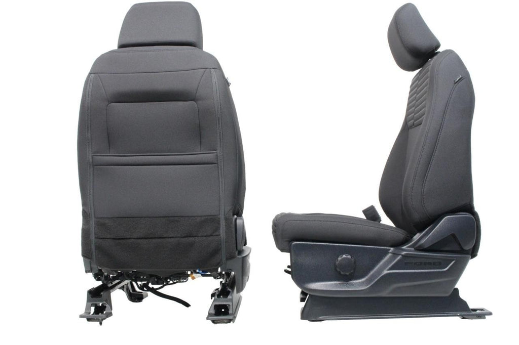 2015 - 2026 Ford F150 & Super Duty Seats, STX Black Cloth Manual w/ Lumbar