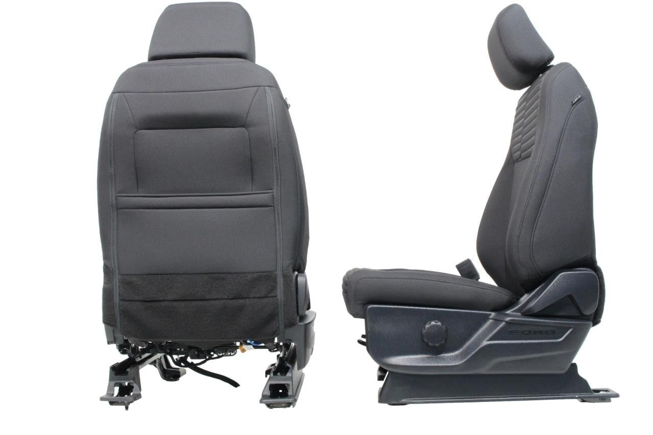 2015 - 2026 Ford F150 & Super Duty Seats, STX Black Cloth Manual w/ Lumbar