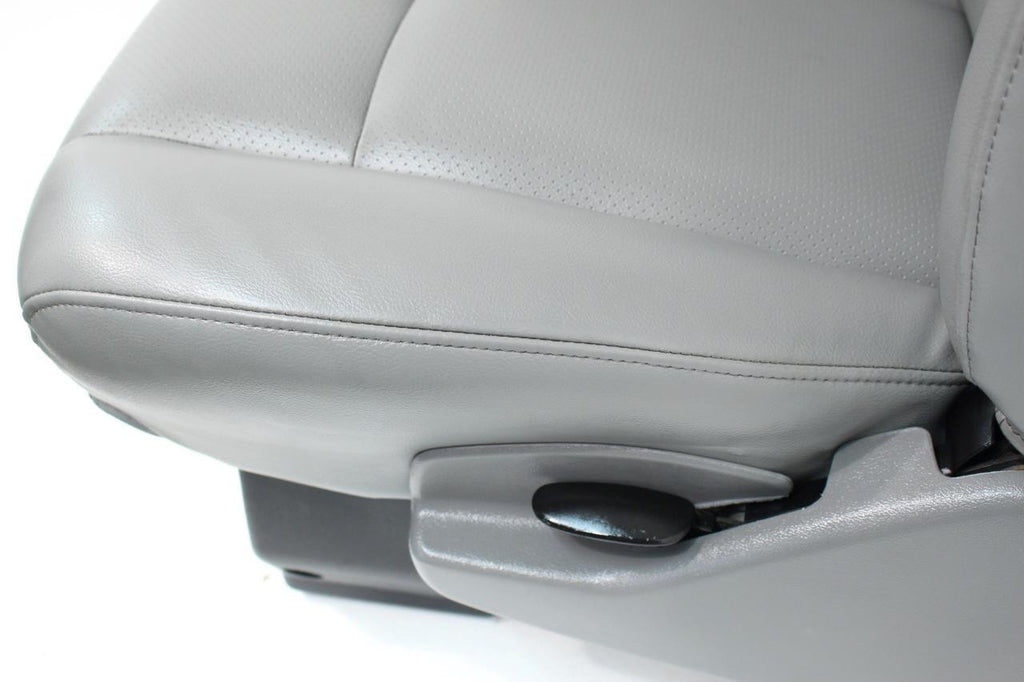 Ford Econoline Front Bucket Seats, Gray Vinyl w/ Folding Armrests, Fits 1997+