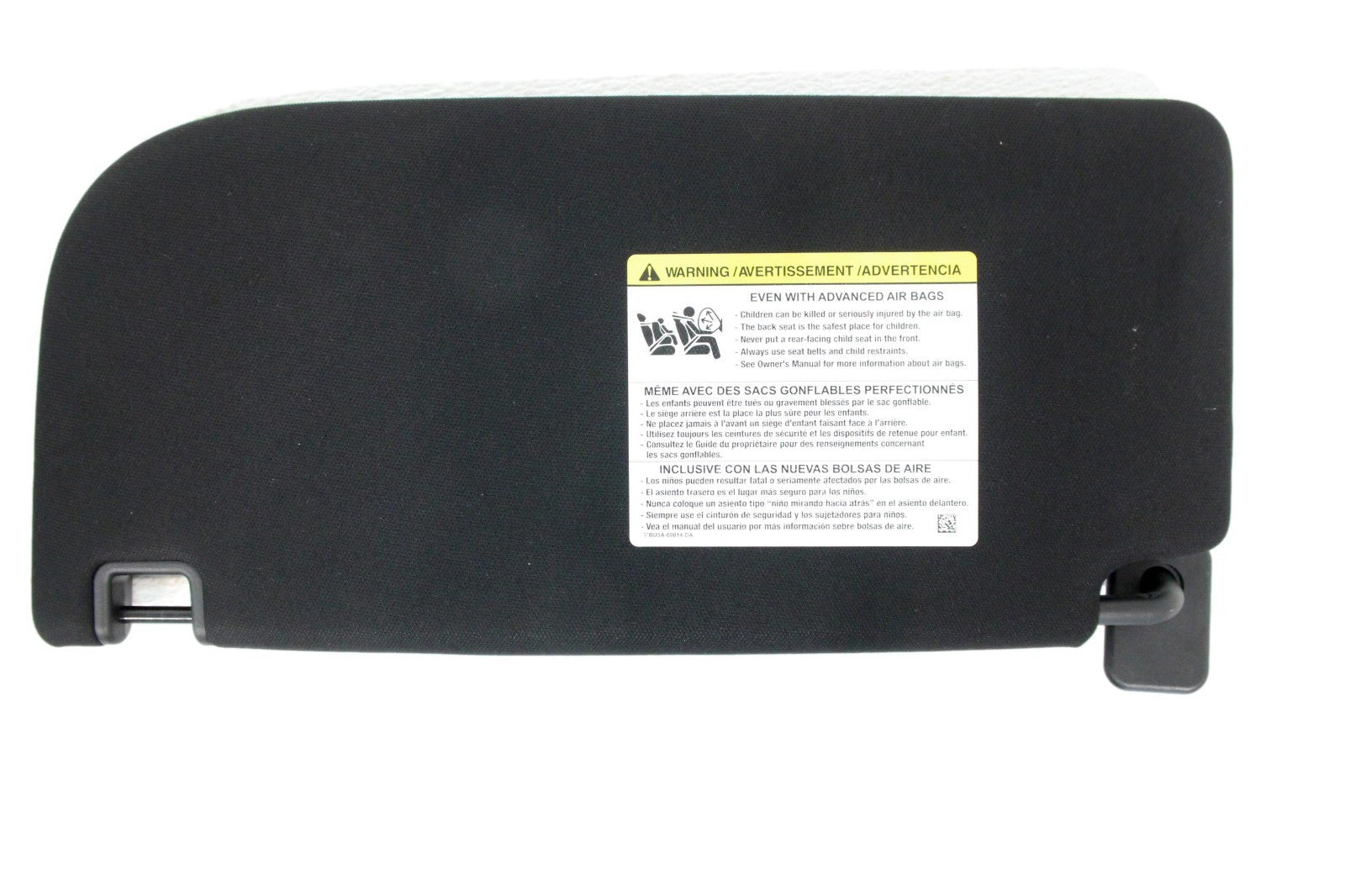 2021 - 2025 Ford F150 OEM Sun Visor Set w/ Mirrors, OEM Black Cloth