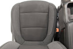 2019 - 2026 Chevy Silverado Split Bench Seat, LT Black Cloth w/ Power Driver