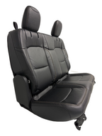 2018 - 2026 Jeep Wrangler JL Seats Set, 2-Door MOPAR Black Leather Orange Stitch