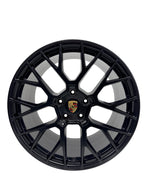 Porsche 911 992 RS Spyder Design 20"/21" Staggered Wheel Set Black w/ TPMS Lugs