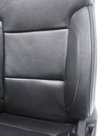 2014 - 2019 GM Sierra Silverado LT Front Seats, Power Black Leather, w/ Jumpseat