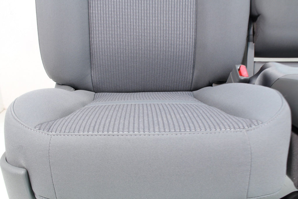 2002 - 2009 Dodge Ram Split Bench Seat, Slate Gray Cloth w/ Power Driver, Lumbar