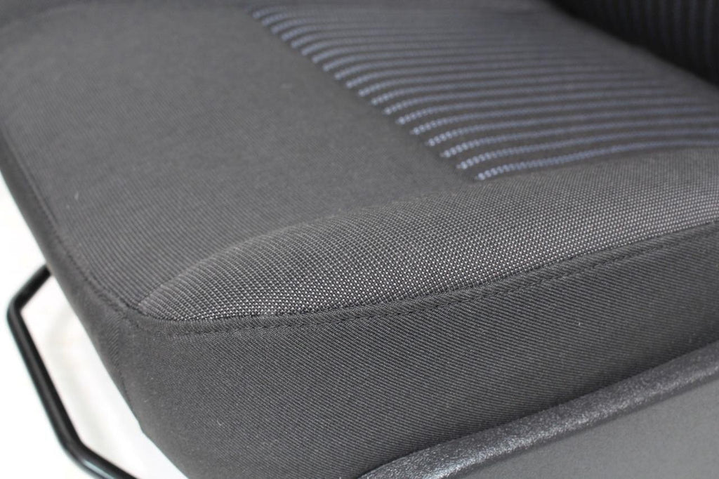 2015 - 2026 Ford Transit Seats, Black Charcoal Cloth Manual w/ Dual Armrests