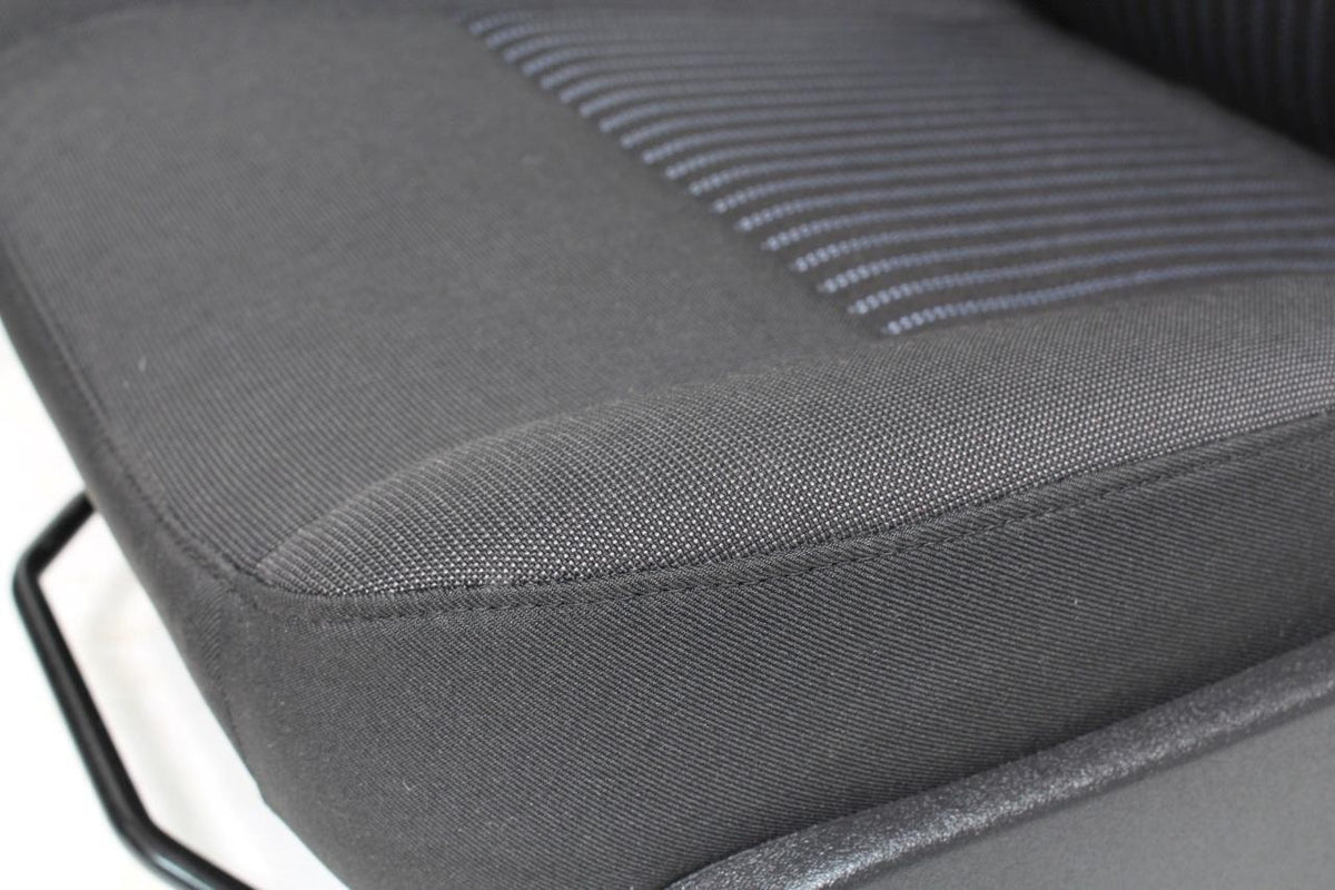 2015 - 2026 Ford Transit Seats, Black Charcoal Cloth Manual w/ Dual Armrests