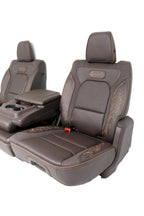 2019+ RAM 1500 Rear Reclining Seats w/ Folding Console, Longhorn Brown Heat Cool