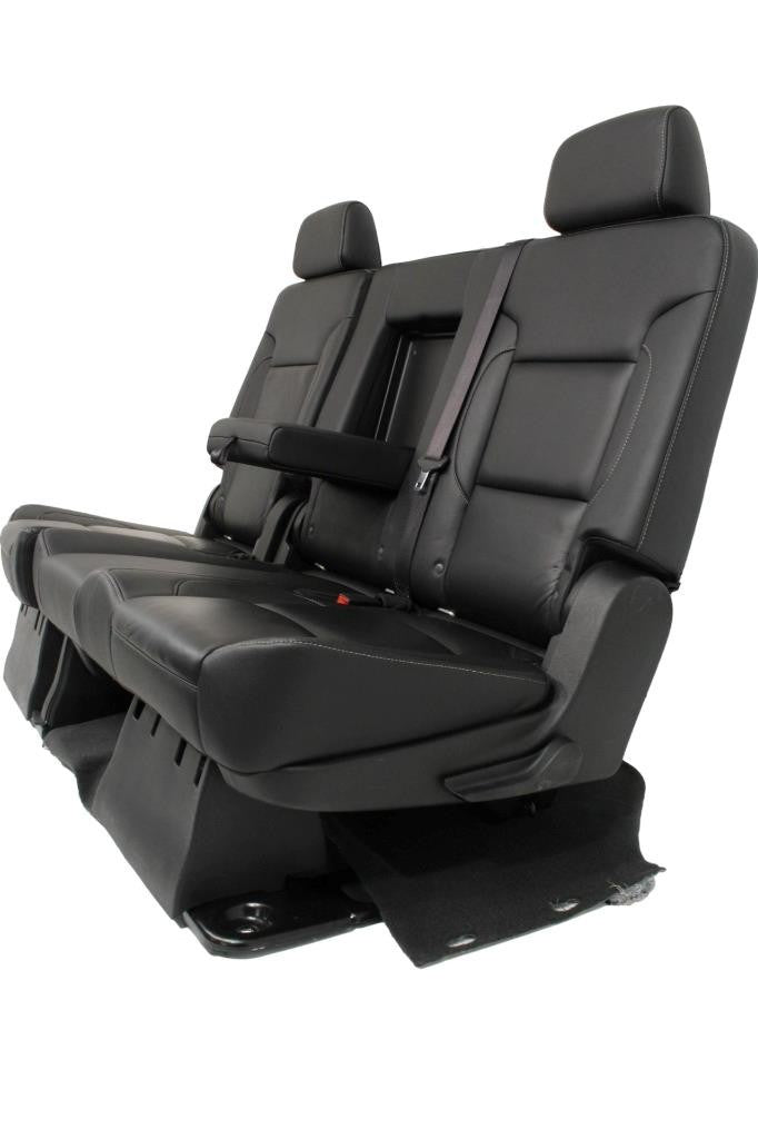 Chevy Suburban Rear Seats 70/30 Split Yukon XL Bench Seat Black Leather 2020-15