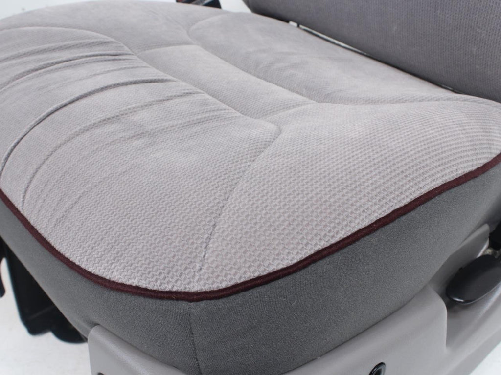 Ford Econoline Front Bucket Seats, Powered Gray Cloth w/ Folding Armrests, 1997+
