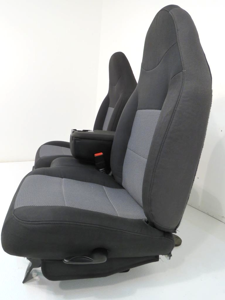 1998 - 2003 Ford Ranger Seats, Extended Cab 60-40 Split Bench, Black Gray Cloth