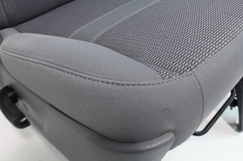 2002 - 2009 Dodge Ram Split Bench Seat, Slate Gray Cloth w/ Power Driver, Lumbar