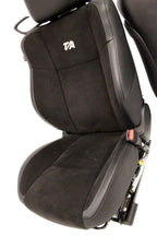 2008 - 2023 Dodge Challenger Front Seats,  Black Leather Suede w/ T/A Embroidery