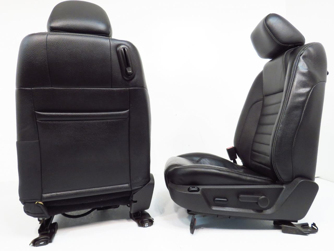 2005 - 2014 Ford Mustang Front Seats, GT Black Leather w/ Power Driver OEM