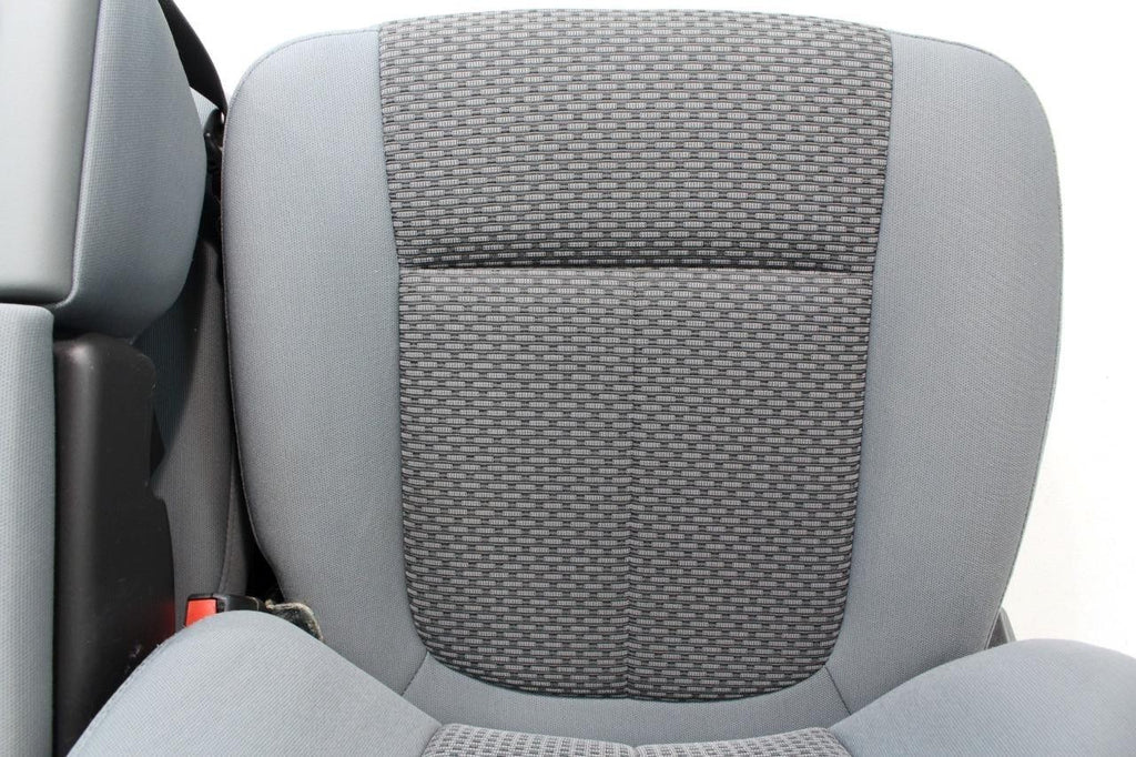 1999 - 2016 Ford Super Duty Front Seats, XLT Steel Gray Cloth Power w/ Jumpseat