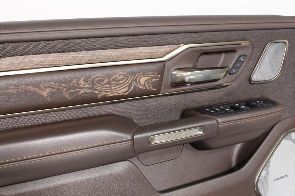 2019 - 2026 Ram 1500 Door Panels Limited Longhorn Brown Crew Cab New OEM Removal