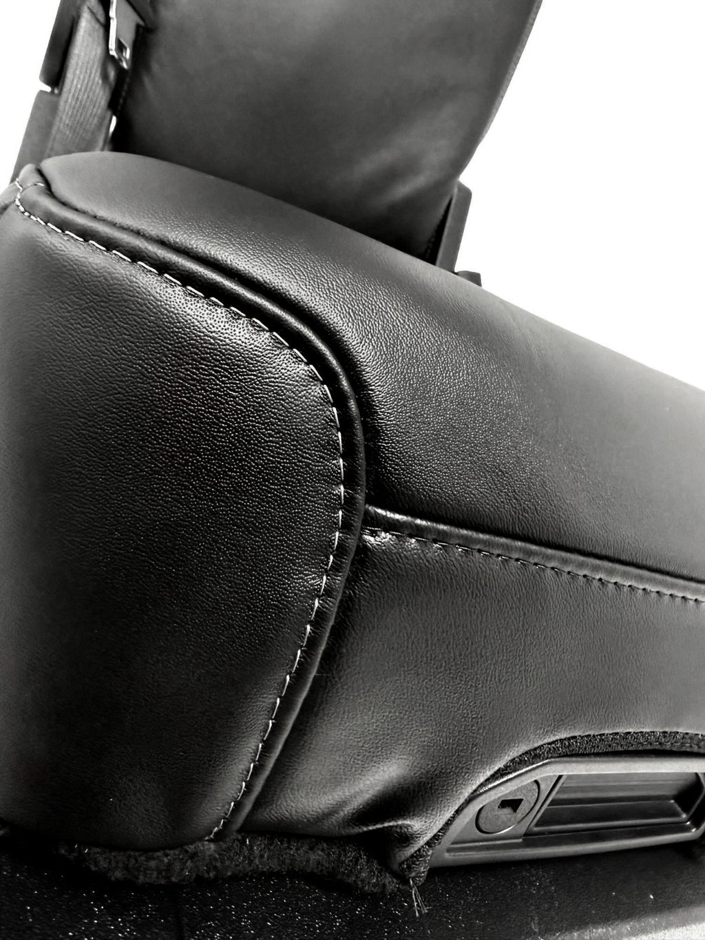 2015-2025 F150 Super Duty Console → Jump Seat Conversion Kit Black Leather Gray