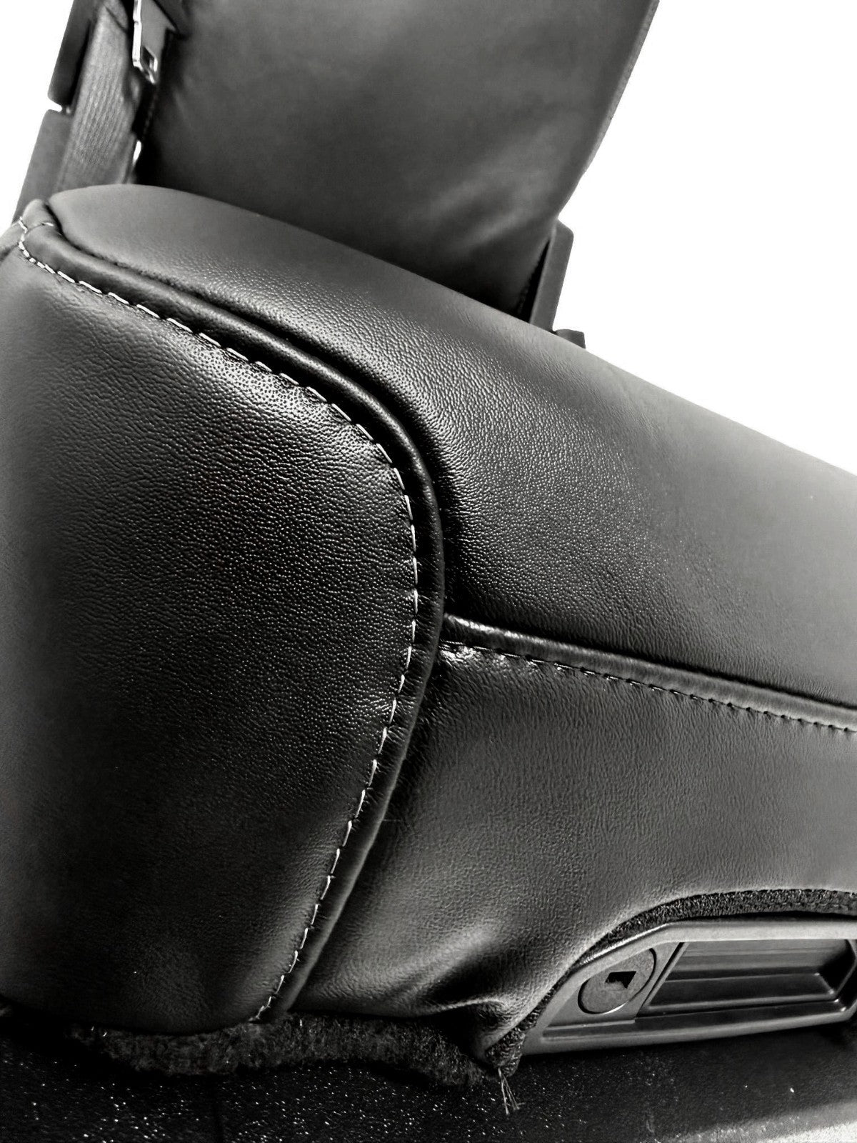 2015-2025 F150 Super Duty Console → Jump Seat Conversion Kit Black Leather Gray