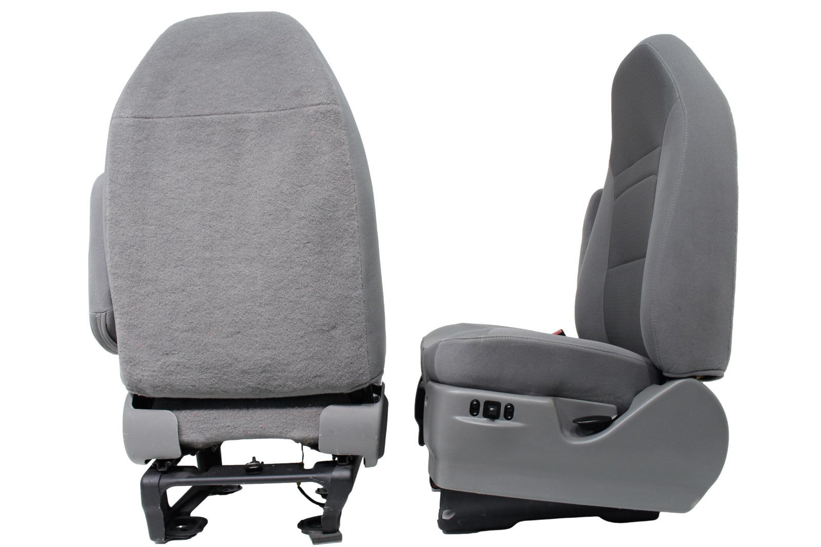 Ford Econoline SEATS E150 E250 E350 front POWERED RV Buckets with LUMBAR GRAY
