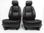 2007 - 2014 Sierra Silverado Front Seats, LT2 Black Leather, Heated & Powered