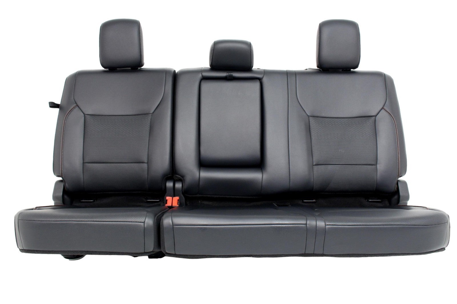 2021 - 2026 Ford F150 Super Duty Rear Seats, Crew Cab Black Leather Lariat Brown