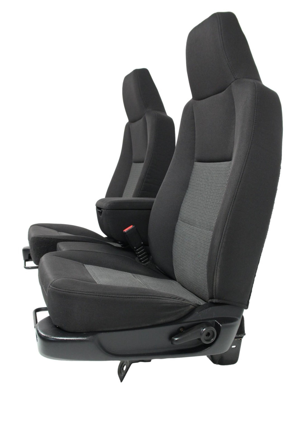 1998 - 2009 Ford Ranger Seats, 60-40 Split Bench, Black Gray Cloth, Extended Cab