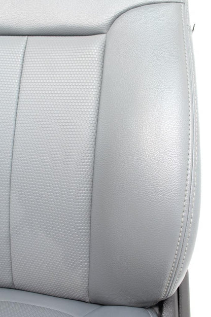 1999-2016 Ford Super Duty Steel Gray Vinyl Seats with Center Console Jump Seat