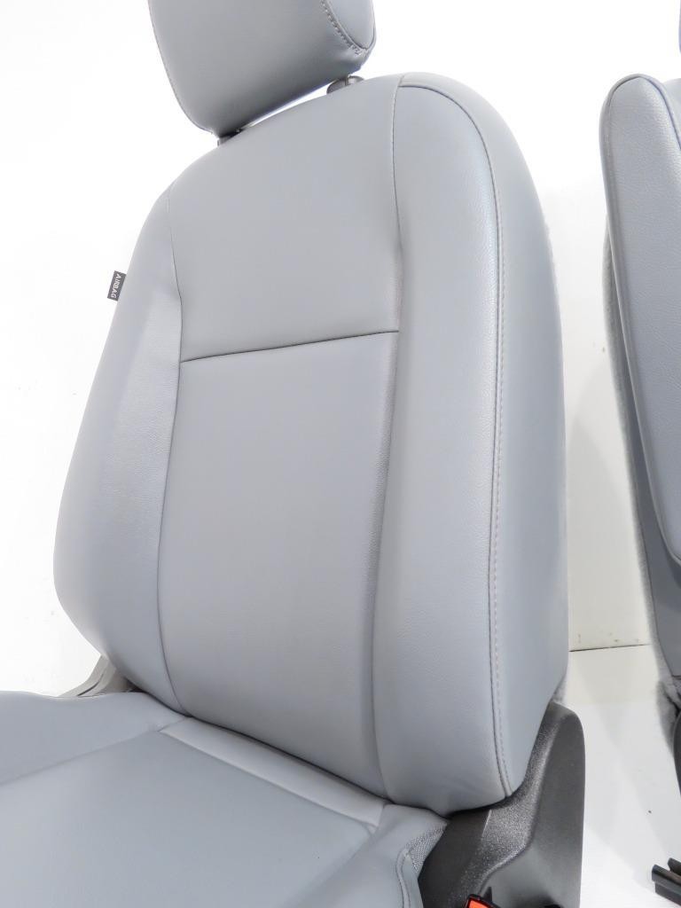 2015 - 2024 Ford Transit Gray Vinyl Front Bucket Seats with Armrests, Mint Used