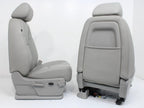 2007 - 2014 Sierra Silverado Front Seats, LT2 Gray Leather, Heated & Powered