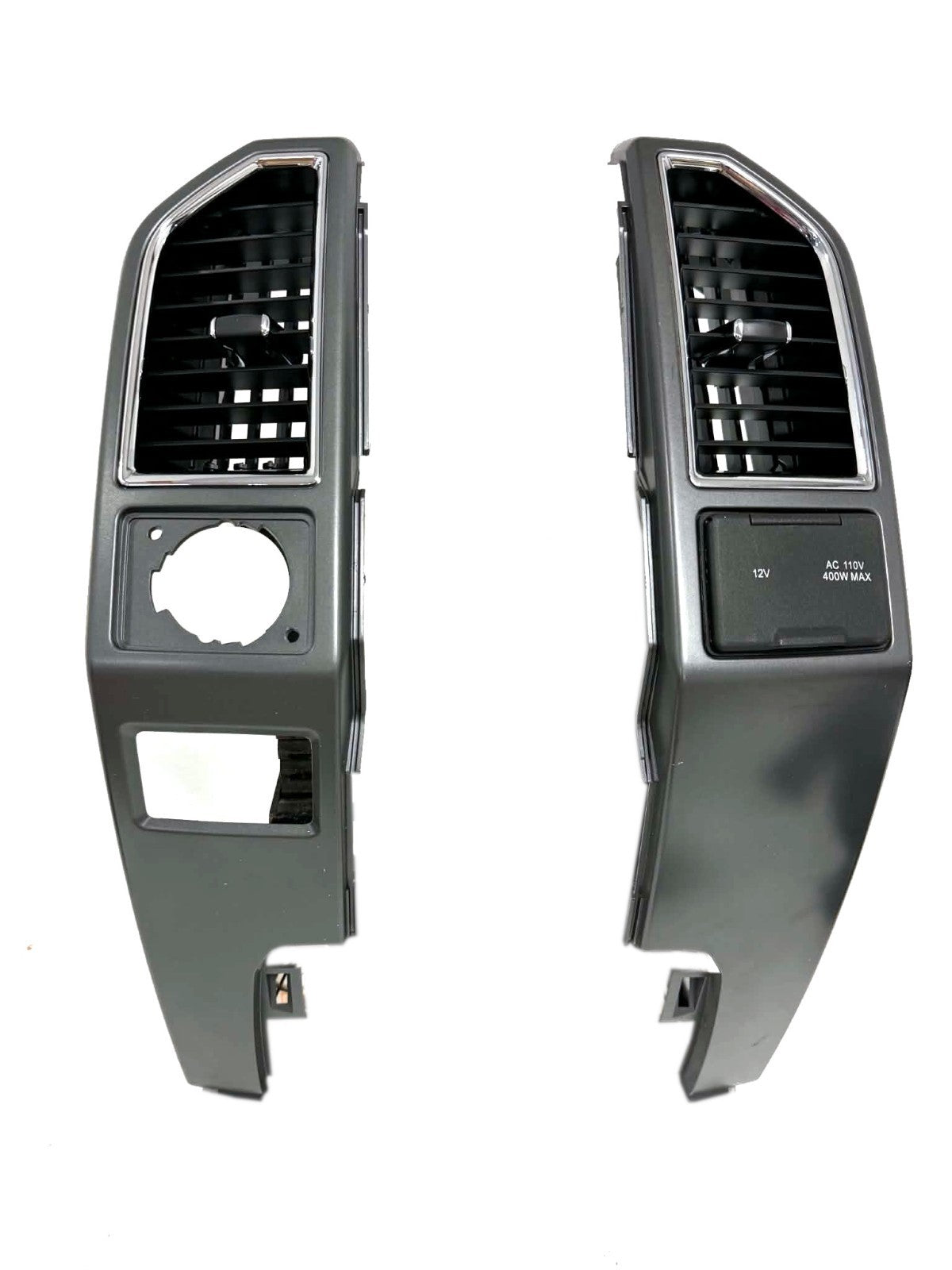 15-22 F150 Super Duty Center Console & Install Kit - Lariat Black Gray Rear Heat