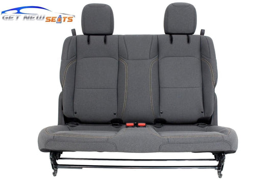 2019 - 2024 Jeep Wrangler JL 2-Door Dark Gray YY4 Cloth Rear Bench Seat MINT OEM