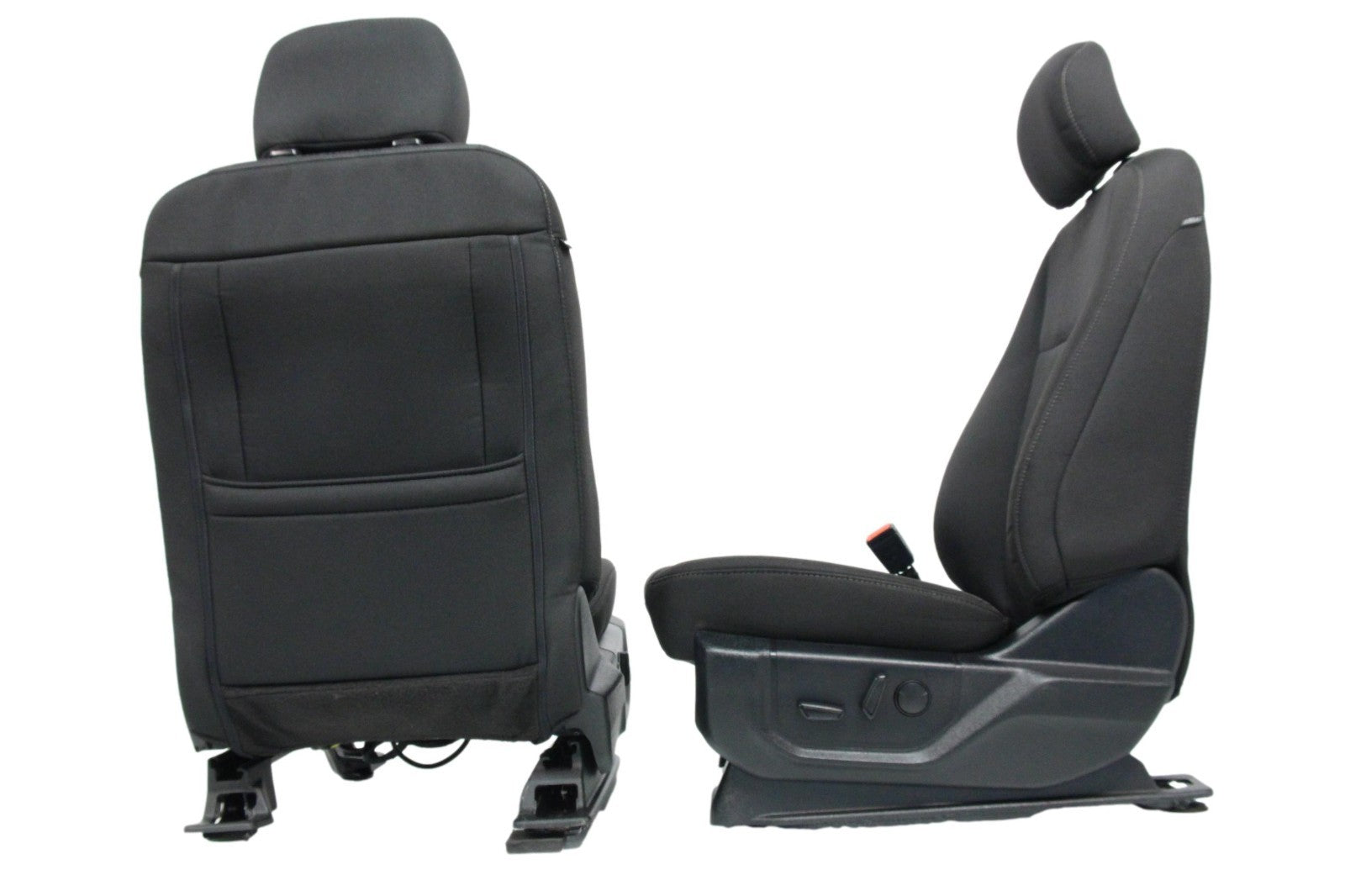 2015 - 2022 Ford F150 & Super Duty Front Seats, XLT Black Cloth Power Heat